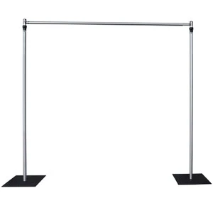 Adjustable 10ft Aluminum Display Stand Portable Professional for Modern Wedding Flower Wall Drape Backdrop Detachable Feature