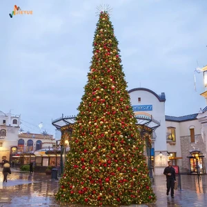 Classic hot selling giant Christmas tree supports customized sizes and programming, with durable steel structure for lighting