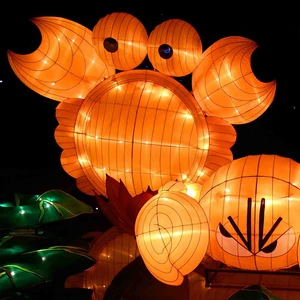 Fantasy-Themed Silk Lantern Displays for Festive Christmas Easter Thanksgiving Chinese New Year Valentine's Day Storytelling