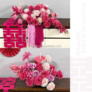 Welcomed High Quality Silk Wedding Flowers Table Centerpiece Christmas New Year Indoor/Outdoor Home Party Decoration