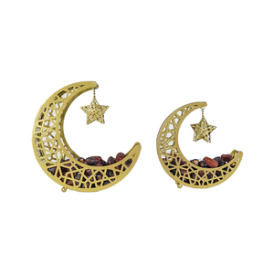 Islamic Decor Wooden Crescent Moon Eid Gift & Ramadan Table Decor Unique Ramadan Supplies