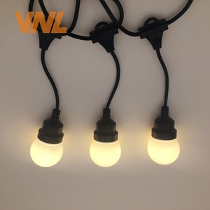 IP65 Milky Globe Droop G50 LED Light String Lamp Connectable Outdoor Commercial String Lights for Wedding Christmas Garland