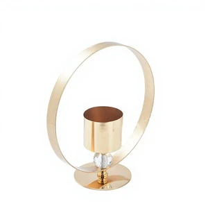 Promise Luxury Iron Indoor Event Table Decoration Customized Color Gold Flower Stand Wedding Party Centerpiece Multi-Use