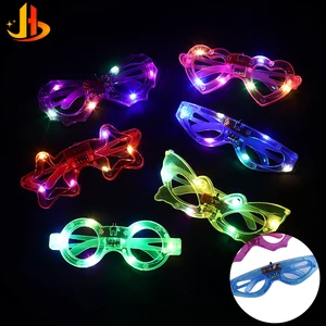Wholesale Hot Selling Factory Price Square LED Glow Glasses 6 Styles Assorted Customizable Colors Party Accessories Fast