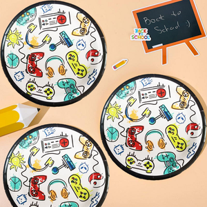 Party Supplies 8 Piece Paper Plates Game for Party Birthday Decoration Gift for Children Disposable Safe Food Grade for Kids