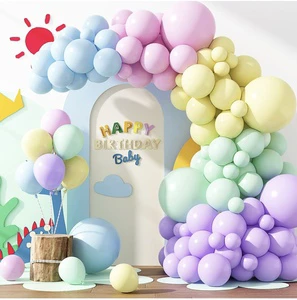 Macaron Candy Glossy Latex Balloons Christmas Rainbow Themed Party Decorations Confetti Baby Shower