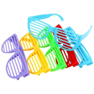 BX332 Kids Plastic Shutter Shades Glasses Shades Sunglasses Eyewear Party Favors and Party Props Assorted Colors