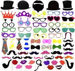 Oem Factory Manufacturer Decoration Photo Props Photo Booth Props Birthday Party Props Kit