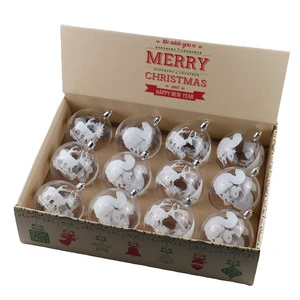 Festive Season Christmas Ornaments Decorations 12pcs 80mm Shatterproof Christmas Ball Set