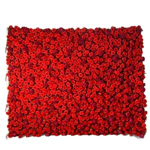 Customize Luxury Silk Proposal Marry Me Wedding Venue Walkway Aisle Decoration Artificial Flower Wall Backdrop 8 Feet X 8 Feet
