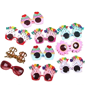 PVC Square Birthday Party Decoration Set for Child-Korean Style Dress up Glasses