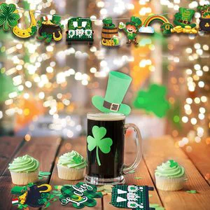 2025 ST Patrick Day Party Decorations Trusted Supplier's Number-Shaped Wall Hanging and Door Decoration Home Decor