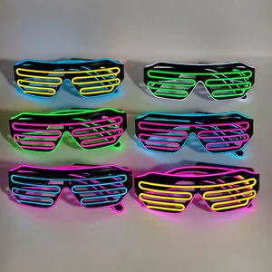 Light Up Shutter Shades LED Glasses Neon Flash Sunglasses Carnival Party Favors New Years Eve Halloween Christmas Promotional