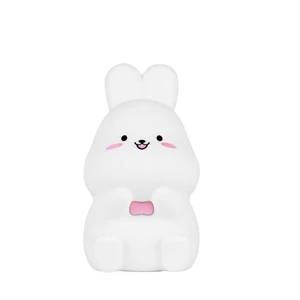 Lamp Toy Nursery Breathing Rabbit Night Light Creative Children 7 Color Changing Animal Small Cute Pat Kids Bunny Night Light
