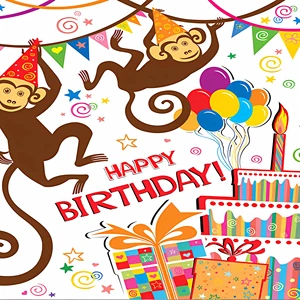 Printed Hanging Birthday Party Banner Decorations Customizable Birthday Party Supplies for Decorative Use