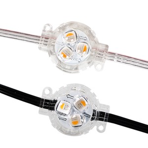 Gemstone Permanent Holiday Christmas Lights Track 30mm RGBW UCS2904 12V LED Pixel Light Outdoor Indoor Light String
