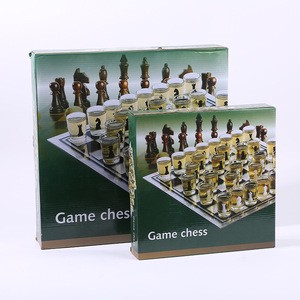 Glass Wine Cup Chess Party Leisure Entertainment Puzzle Competitive Game Props Interactive Fun Supplies Set for Chess Card Games