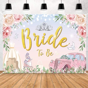 Bride to Me Banner Backdrop Decorations Wedding Engagement Party Photo Backdrop Supplies Bridal Decor for Marriage