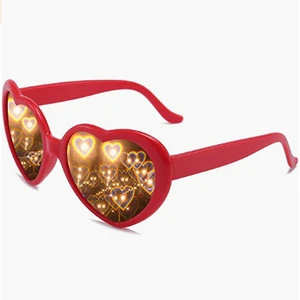 Heart Shape Funny Show Love Woman Sunglasses for Valentine's Day Party Holiday