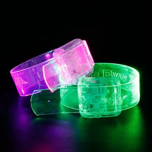 Pulseras Con Luces LED Party Bands LED Lighting Bracelet Music Rhythm Sound Activated Led Bracelet