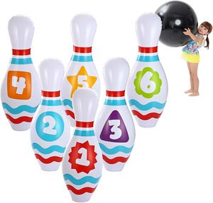 Inflatable Bowling Set for Kids and Adults Get-Together Party