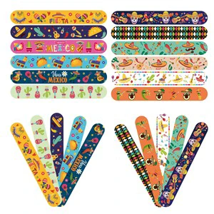 Lin Xu Cross-border New Mexican Party PVC Material Adjustable Size Snap Ring Exotic Pat Design Wristband Bracelet Model Sr-1