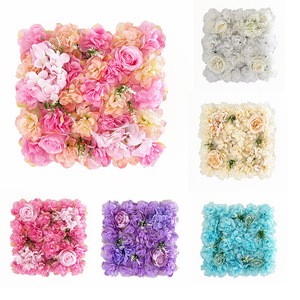 Flower Wall Backdrop Artificial Wall Flower Backdrop 3D Silk Rose Floral Panel for Photo Background Home Party Wedding Backdrop