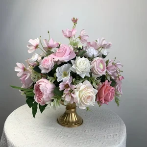 Customized Artificial Real Touch Wedding Tabletop Flower Ball Arrangements Chinese Decorative Table Centerpieces for Events