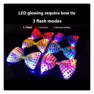 Luminous Led Tie and Bowtie Nightclub Bar Disco Atmosphere-Creative Novelty for Parties