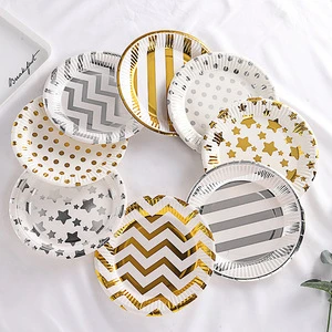 Custom Disposable Tableware Set Happy Birthday Decoration Tray Other Party Decorations