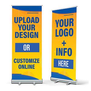 Hot Sale 180x80cm Custom Foldable Roll up Banner with Aluminum Frame Lightweight for Trade Show & Exhibition Advertising