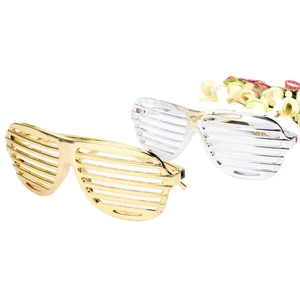Wholesale Party Favors Supplies Novelty Photograph Ornament Metal Plated Color Venetian Blind Glasses