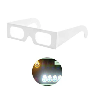 Popular Octopus SM50 Paper Snowman Glasses Show Snowman When Worn Eye-catching Firework Viewing Eyewear for Parties/Events
