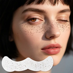 GP Waterproof Temporary Face Tattoo Sticker Glitter Freckles Metallic Gold Silver Rose Glowing Speckles Patches Paper For Body
