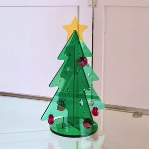 Table Decoration Eco-Friendly Plastic Acrylic Display Stand Mini DIY Christmas Tree