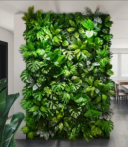 Wholesale Indoor Artificial Green Wall Panel Vertical Garden Panel For Home Hotel Cafe Decoration