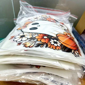 Wholesale For DTF Transfers Ready-to-Press Screen Print Heat Stickers For T-Shirts & Bags Halloween Designs
