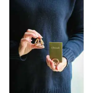 Andria Christofle Vertigo Table Numbers Pair of Place Card Menu Holders 0g kg Party Use Manual Fulfillment Deny Inventory
