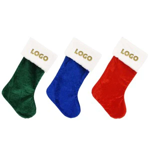 Christmas Stockings Shiny Thick Velvet Xmas Stockings 18