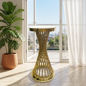 Modern Metal Dessert Table Wedding Party Disassembly Assembly Golden Flower Stand Decoration Props Ornaments New Arrival