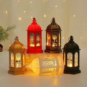 2025 New Eid Ramadan Lantern EID Mubarak Table Light Decor Ramadan Kareem Muslim Supplies