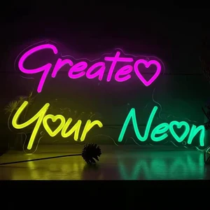 Hot Selling Custom LED Logo Light Signage Business Shop Indoor Party Home Decoration LED Neon Sign IP65 Waterproof Remote