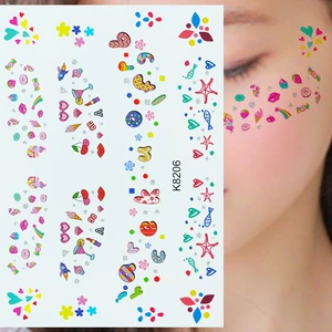 New Children's Day Face Freckles Stickers Cartoon Cute Stage Makeup Water Transfer Tattoos Stickers