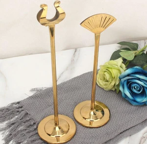High Quality New Fashionable Style Various Metal Table Number Card Holders for Hotel Buffet