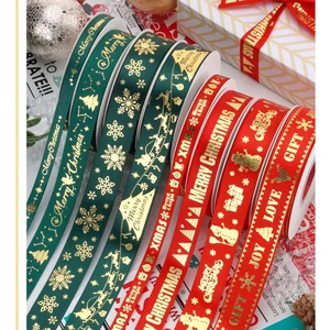 Eco-Friendly Polyester Webbing Christmas Gift Wrapping DIY Hand Embellished for Home Textile Bags Shoes & Garment