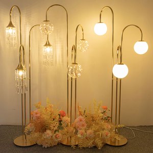 Stage Backdrop Design Road Lead Wedding Light Ball Decoration Stand for Background