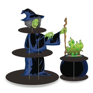 Halloween Three Layer Cardboard Cake Rack Party Decoration Dessert Rack Birthday Party Decoration Wholesale and Customization