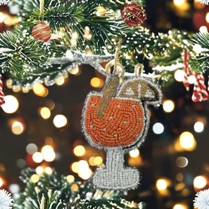 Wall Hanging Rope Decorations Handmade Rhinestone Beaded Bottom Cup Appliques Patches Crystal Multicolored Durable Christmas