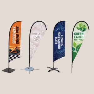 Wholesale Custom Feather Flags with Logo Custom Print Advertising Teardrop Flag Banner for Events
