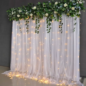 Curtain Wedding Stage Flower Wall Wedding Background Decoration Wedding Backdrop Church Backdrop Decoration